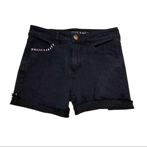 American Eagle Outfitters Pants - American Eagle Outfitters Black Hi-Rise Jean Short